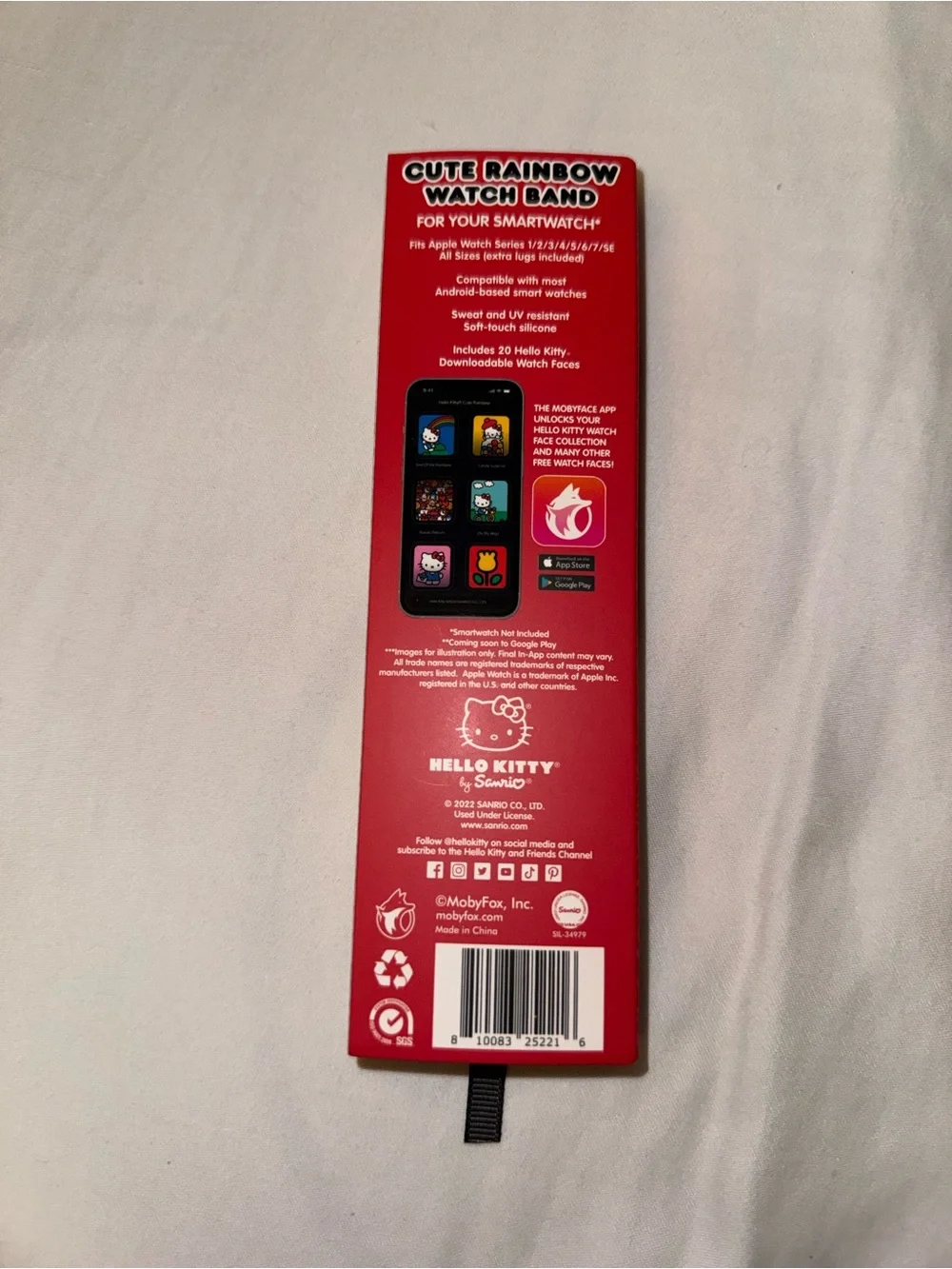 New Hello Kitty Red and White Cute Rainbow Apple Watch Band